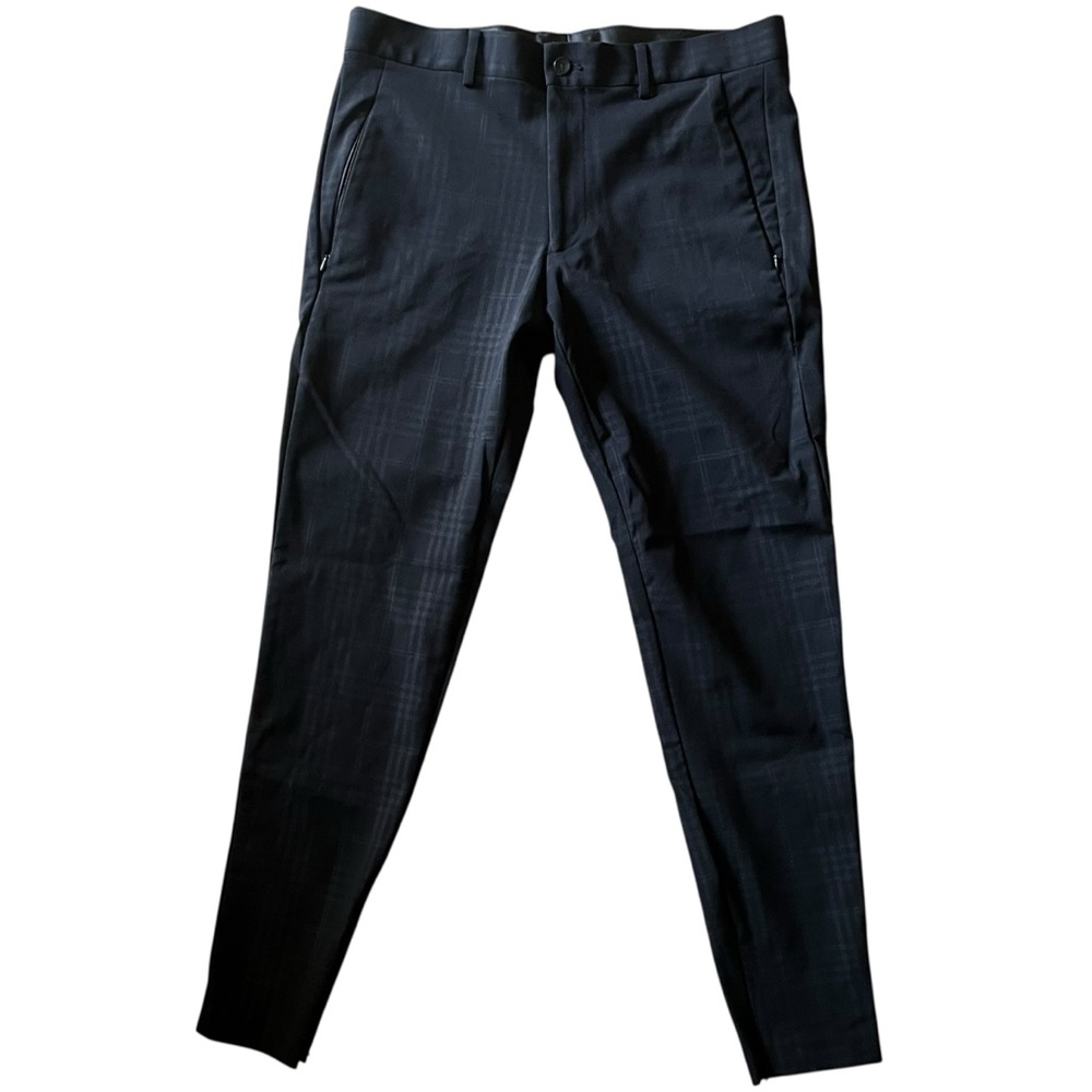 Zara Men's Black Plaid Skinny Pants Size 32 Business Casual Office
